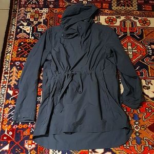 Nau Rain Coat Dark Olive Green Size Medium